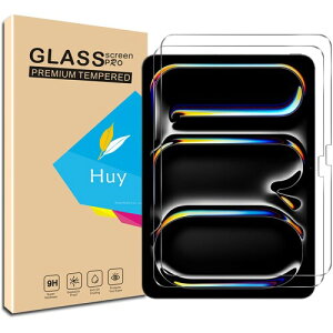 Huy iPad Pro 11 (M4) 2024 �p�̃K���X�t�C���� iPadPro2024 ��5���� �p�̃t�C�������{���Ɏq�� �����K���X �t�� �ی�t�B���� �\��t���ȒP �d�x9H �h�w��