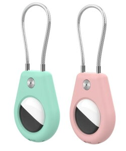 ���y�b�g���^���� ���p �L�p ��֗pAir tag�ی�V���J�Q���J�o�[�ɓK���g���b�J�[GPS���q�h�~�� ?��Air Tag�^�O�����h�~�y�b�g (�~���g�O���[��+�s���N)