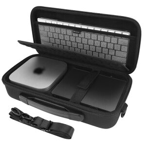 Linkidea �n�[�h�V�F�� �g���x�� �L�������O�P�[�X�A2024 Mac Mini �f�X�N�g�b�v �R���s���[�^�[�AMagic Keyboard�AMagic Mouse�ATrackpad �Ή� �ی�g���x���o�b�O (�u���b�N)