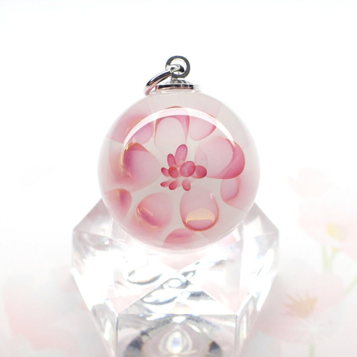楽天市場】桜 桜ガラスペンダント Sサイズ ガラスアクセサリー 桜 
