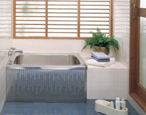 クリナップ ステンレス浴槽 モダンブロック サイズ80X70X65cm 満水量240L 1方全エプロン 定価¥112750- メーカー便にて配送の為代引き不可。
