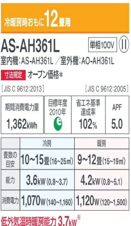 楽天市場】富士通ゼネラルエアコンnocriaノクリア 2021年モデル AH 