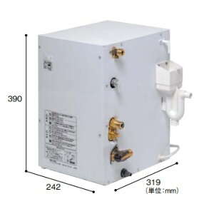パナソニック先止め式電気温水器 12Lタイプ GQD12HDKK本体W242xD319xH390 定価¥126830北海道、沖縄及び離島は配送費別途。DA