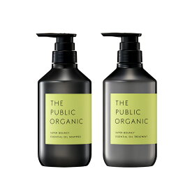 シャンプー トリートメント セット 【各480mL】 精油調合100% ヘアケア シャントリセット 本体セット ヘアケア アミノ酸 ノンシリコン 弱酸性シャンプー 頭皮ケア THE PUBLIC ORGANIC【公式】【パブリックオーガニック シャンプー トリートメント】