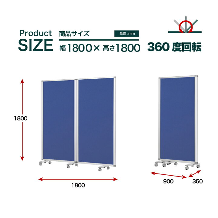 楽天市場】パーテーション 高級 デラックス パーテーション 2連 幅 