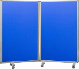 パーテーション 高級 デラックス パーテーション2連 幅1800mm×高さ1500mm COMAI 2連スクリーン クロス キャスター付き | スタンド 折り畳み オフィス パネル 会社 仕切り 間仕切り パーティション スクリーン 飛沫防止 衝立飛沫 パーテーション 透明 耐震