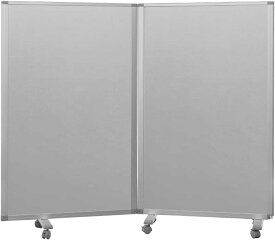 パーテーション 高級 デラックス パーテーション2連 幅1800mm×高さ1500mm COMAI 2連スクリーン クロス キャスター付き | スタンド 折り畳み オフィス パネル 会社 仕切り 間仕切り パーティション スクリーン 飛沫防止 衝立飛沫 パーテーション 透明 耐震