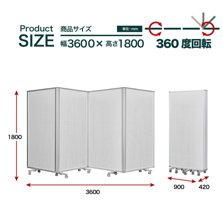 楽天市場】パーテーション 高級 デラックス パーテーション 1連〜5連 