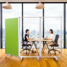 パーテーション 高級 デラックス パーテーション 3連 幅2700mm×高さ1800mm COMAI 連結スクリーンアクリルパネル キャスター付き |間仕切り 自立 ついたて アクリル 大型 仕切り パーティション パーテション コロナ対策 衝立 パーテイション オフィス コンビ 耐震