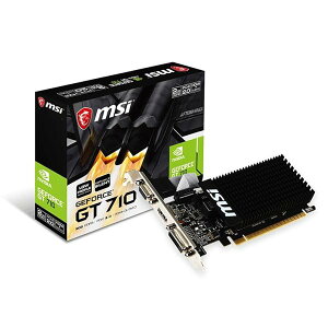 MSI �t�@�����X�E���[�v���t�@�C���Ή� GeForce GT 710 �O���t�B�b�N�X�J�[�h ������2GB���f�� GT 710 2GD3H LP