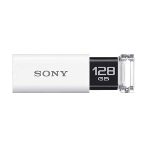 �\�j�[ USB������ USB3.1 128GB �z���C�g �L���b�v���X USM128GU W [�������K�i]