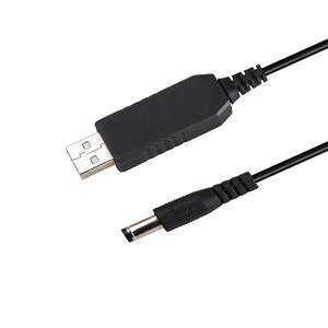 DC 5V�[DC 12V USB�d���u�[�X�^�P�[�u�� �d���A�_�v�^�P�[�u�� DC�W���b�N3.5 x 1.35mm USB 5V�[DC 12V�P�[�u���[5�t�B�[�g