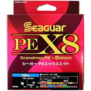 �V�[�K�[(Seaguar) ���C�� PE���C�� �V�[�K�[ PE X8 �ނ�pPE���C�� 200m 4�� 62lb(28.1kg) �}���`