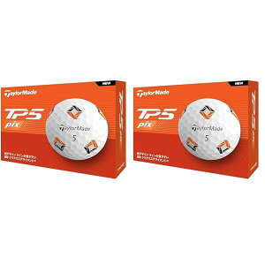TaylorMade �e�[���[���C�h ���{���K�i TP5 Pix�V���[�Y 2024 �S���t�{�[�� 1�_�[�X(12��) (× 2)