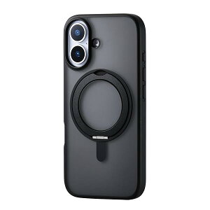 �G���R�� iPhone 17 �P�[�X �J�o�[ �N���A �ϏՌ� �Ռ��z�� �}�O�l�b�g MAGKEEP �n�C�u���b�h TPU ��]���X�^���h ���C�����X�[�d�Ή� 4�p�G�A�[�N�b�V���� �w�ʍd�x5H �u���b�N PM-A25AMAGSTBK