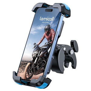 Lamicall �Ў葀�� ���]�ԗp �X�}�z �z���_�[ �X�^���h : �ȒP��t ���[�h�o�C�N �����^�b�` �X�}�[�g�t�H�� �z���_�[ �g�уz���_�[ �I�[�g�o�C �o�C�N�p �X�}�z�Œ� 360�x��] �h�U iPhone2024 iPhon