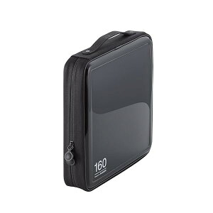 �G���R�� DVD CD�P�[�X �Z�~�n�[�h �t�@�X�i�[�t 160�����[ �u���b�N CCD-H160BK