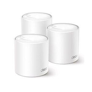 TP-Link WiFi ����LAN���[�^�[ Wi-Fi6 2402 + 574 Mbps HE160 ���b�V��Wi-Fi�V�X�e�� 3�N Deco X50/A 3���j�b�g