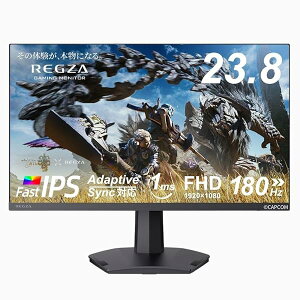 REGZA �Q�[�~���O���j�^�[ 23.8�C���` FHD 180Hz �����X�^�[�n���^�[���C���Y�����掿 1ms(GTG) HDR10