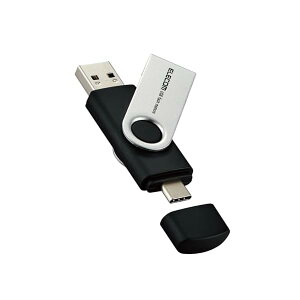 �G���R�� USB������ 32GB ��]�J�o�[ Type-C USBA �Ή� �ő�Ǎ����x100MB MF-TPC3032GBK