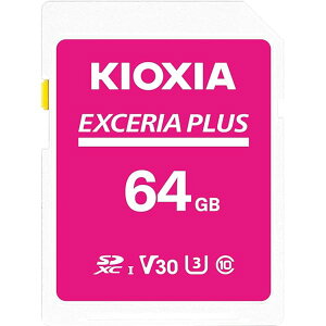 KIOXIA(�L�I�N�V�A)�y���{���zSD�J�[�h 64GB EXCERIA PLUS UHS-I U3 V30 Class10 SDXC �ő�Ǐo���x100MB/s ��