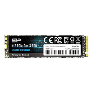 �V���R���p���[ SSD 256GB 3D NAND M.2 2280 PCIe3.0×4 NVMe1.3 P34A60�V���[�Y 5�N SP256GBP34A60M28