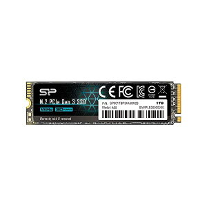 �V���R���p���[ SSD 1TB 3D NAND M.2 2280 PCIe3.0×4 NVMe1.3 P34A60�V���[�Y 5�N SP001TBP34A60M28 �u���b�N