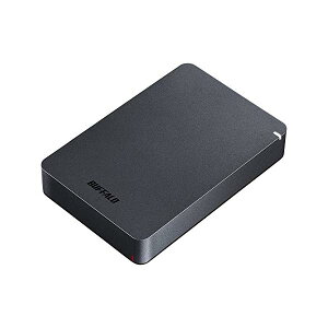 BUFFALO USB3.1(Gen.1)�Ή� �ϏՌ��|�[�^�u��HDD 4TB �u���b�N HD-PGF4.0U3-GBKA