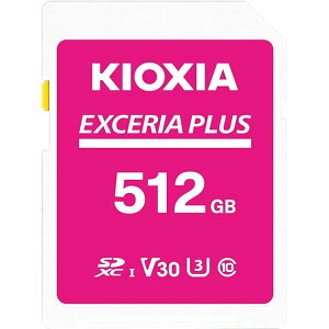 KIOXIA(�L�I�N�V�A)�y���{���zSD�J�[�h 512GB EXCERIA PLUS UHS-I U3 V30 Class10 SDXC �ő�Ǐo���x100MB/s ��