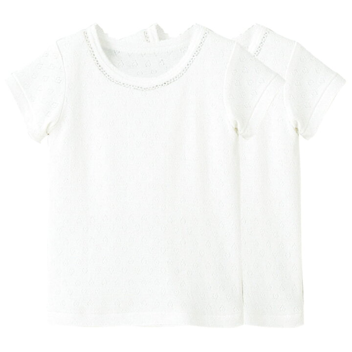 楽天市場】【30％OFF】《コンビミニ》レース半袖Tシャツ2枚組  