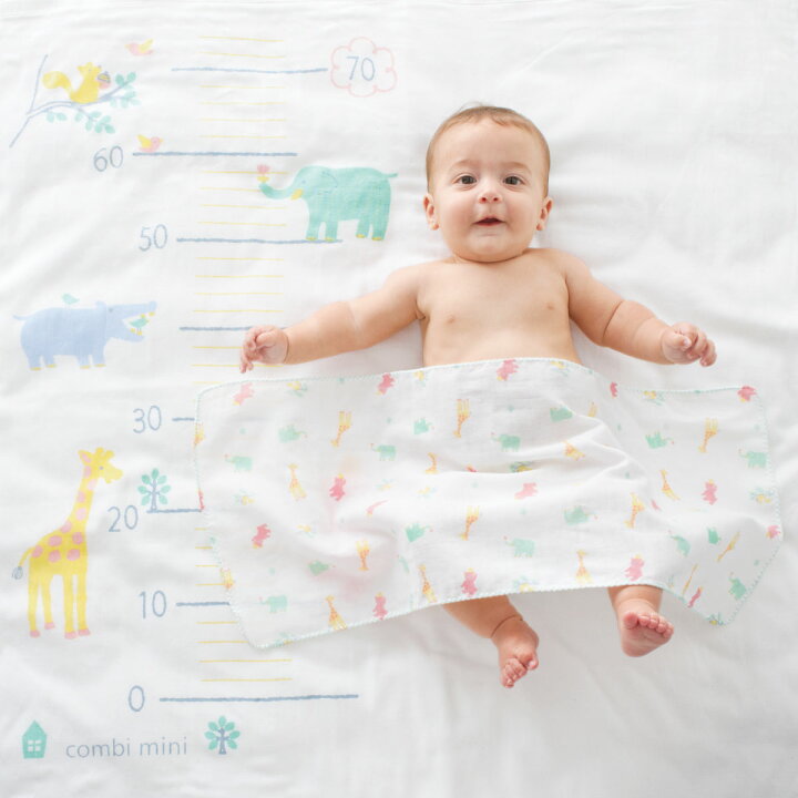 楽天市場 10 Off コンビミニ 身長計ガーゼタオル パステルアニマル 男の子 女の子 ベビー 男の子 女の子 おでかけ 春 夏 ガーゼタオル 赤ちゃん ガーゼ タオル 用品 赤ちゃん用品 身長計 インスタ映え グッズ 成長記録 ベビーグッズ Sj コンビ