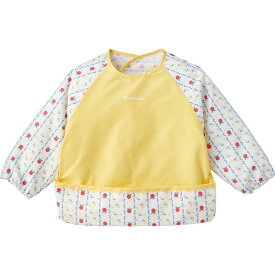 【送料無料クーポン2/16(月)9:59まで】【50%OFF】《コンビミニ》長袖お食事エプロン（リンゴ） : 男の子 女の子 | 赤ちゃん 子供 保育園 幼稚園 長袖 食事 離乳食 食事用 入園祝い 入園準備 入園グッズ 食べこぼし ベビー 袖付き【エプロン】【プレゼント】【outlet】