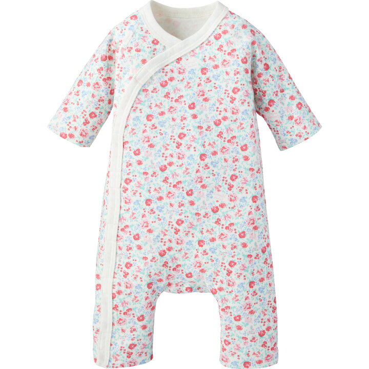 楽天市場 10 Off コンビミニ おうちラップクラッチ 小花 女の子 50cm 60cm 70cm パジャマ 赤ちゃん 男の子 長袖 ロンパース 新生児 新生児服 ベビー服 春夏 おしゃれ カバーオール ブランド ラップクラッチ 出産祝い かわいい 花柄 ベビーウェア 退院 服 綿