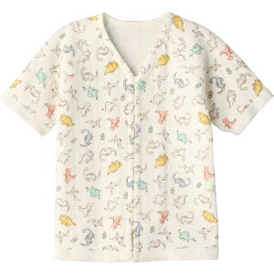 【60%OFF】《コンビミニ》あったかワンタッチ短肌着(ダイナソー) : 男の子 50cm 60cm 70cm | 短肌着 0〜3カ月 秋生まれ 冬生まれ 恐竜 ギフト 服 子供 ベビー 男児 女児 ベビー肌着 退院 退院着 冬