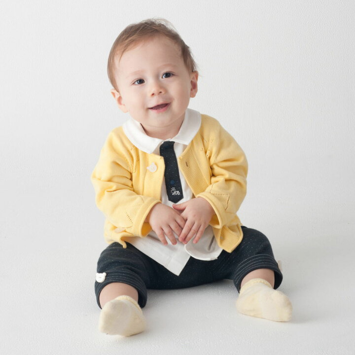 楽天市場 40 Off コンビミニ ニットカーディガン 男の子 女の子 70cm 80cm 90cm 赤ちゃん 長袖 子供 おしゃれ ベビー服 春夏 子供服 お揃い 男女 かわいい カーディガン 出産祝い イエロー ネイビー トップス 双子 ホワイト 羽織り コットン ブランド S