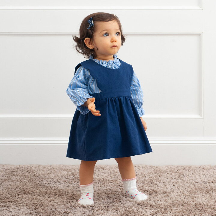 コンビミニ Combimini 80サイズ キッズ ジャンパースカート ベビー服 女の子 子供服 73 以上節約 ジャンパースカート
