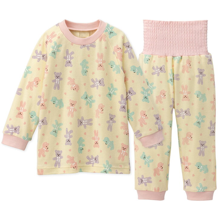 楽天市場 30 Off コンビミニ 腹巻付きパジャマ パステルテディ 女の子 80cm 90cm 100cm 110cm 1cm 130cm 赤ちゃん 服 ベビー服 子供服 子ども こども 春 出産祝い ブランド キッズ 長袖 パジャマ 腹巻き 幼児 女児 上下セット 綿100 コットン キッズパジャマ