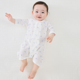 【10%OFF】《コンビミニ》ワンタッチコンビ肌着（トリ） : 男の子 女の子 50cm 60cm 70cm | 子供 服 出産準備 出産祝い ブランド 男児 女児 前開き 前あき 綿100 下着 春夏 ベビー肌着 退院着 夏 服【プレゼント】【新生児】