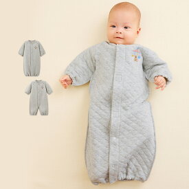 【25%OFF★期間限定9/16(水)まで】《コンビミニ》あったかワンタッチツーウェイオール : 男の子 女の子 50cm 60cm 70cm | 赤ちゃん ベビー服 出産準備 出産祝い キルト 綿100 コットン 退院 ロンパース 長袖 カバーオール ブランド ドレスオール 冬【プレゼント】【新生児】