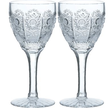 ボヘミアングラスを一躍有名にした500PKカットのグラスです 好評受付中 送料無料 ボヘミアングラス ワイングラスペア 『1年保証』 500PK