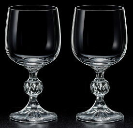 ボヘミアングラス 「クラウディア」 ワイングラス 230ml 2個セット