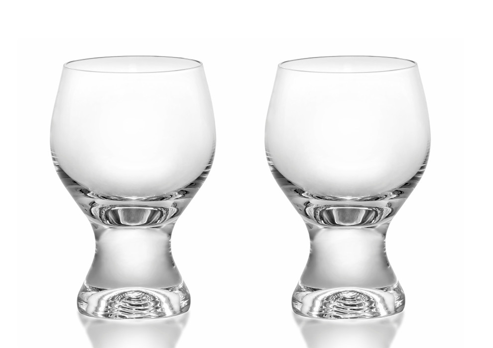 シンプルで安定感のあるグラスの２個セットです 新色追加 ボヘミアングラス ジーナ 割引も実施中 ワイングラス 230ml ２個セット 大