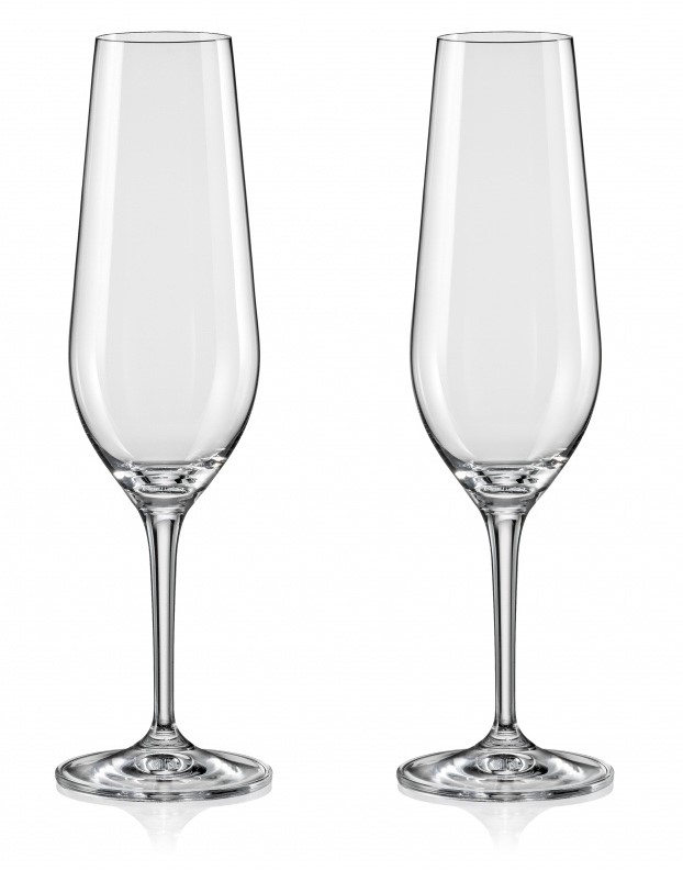 ボヘミアングラス　シャンパングラス2個入 「アモロッソ」200ml