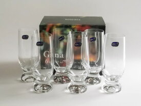 食洗機対応 ボヘミアングラス クリスタレックス ジーナ タンブラー ビールグラス 260ml 6個セット