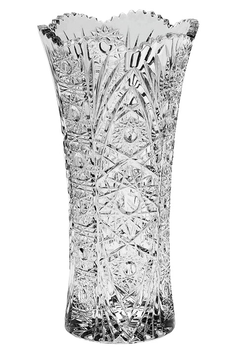 楽天市場】ボヘミアングラス クリスタル花瓶「シシー」22cm