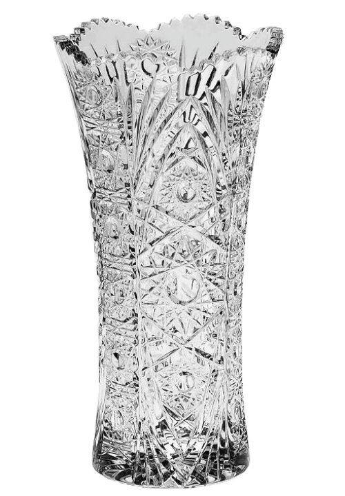 楽天市場】ボヘミアングラス クリスタル花瓶「シシー」22cm : コーミングアース