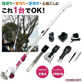 【楽天ランキング1位】 お庭の悩み全てお任せ 4WAYガーデンマジック ヘッジトリマー cg-e300 高枝 電動 のこぎり 高枝切りバサミ 電動 草刈り機 芝刈り機 高枝切りバサミ 充電式 高枝バリカン バリカン 枝切り 草刈り 高枝切り 高枝切りバサミ 枝切 トリマー 枝切りはさみ
