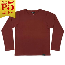 アニエスベー オム Tシャツ J000 agnes b. HOMME メンズ 長袖 丸首 TS コットンTシャツ ボルドーブラウン M.XL サイズ 04066 新品