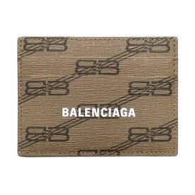バレンシアガ カードケース BALENCIAGA シグネチャー カードホルダー BBモノグラム ベージュ レディース メンズ 594309 新品