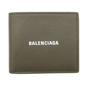 【ポイント6倍以上★】バレンシアガ 財布 BALENCIAGA メンズ 二つ折り 札入れ キャッシュ スクエア フォールド ウォレット カーキ 594549 新品